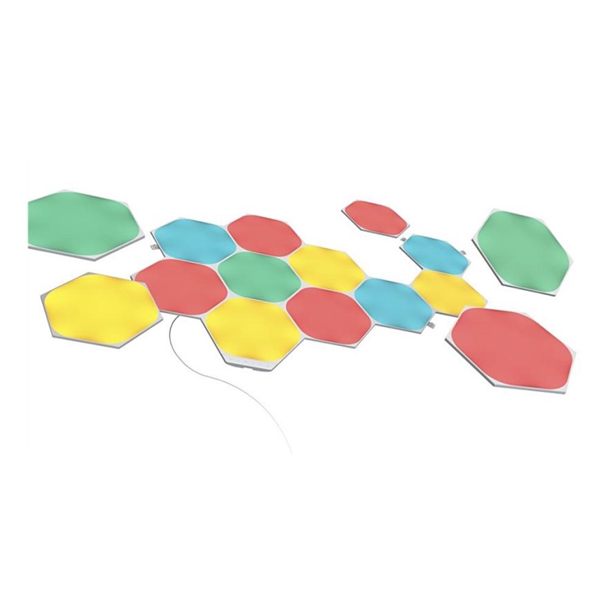 Nanoleaf - LOT 15x Panneau RGB à intensité variable LED/2W/230V 1200-6500K Wi-Fi