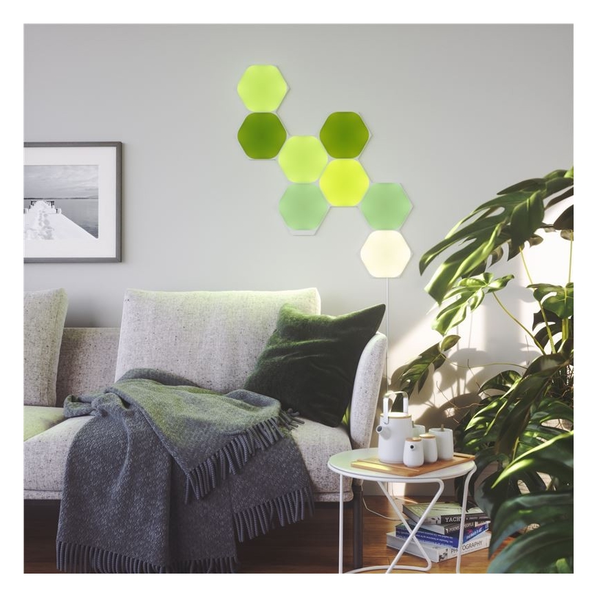 Nanoleaf - LOT 15x Panneau RGB à intensité variable LED/2W/230V 1200-6500K Wi-Fi