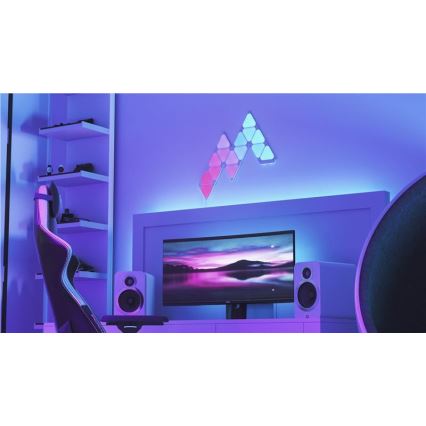 Nanoleaf - PACK 10x Panneau à intensité variable LED RGB TRIANGLES LED/0,5W/230V Wi-Fi