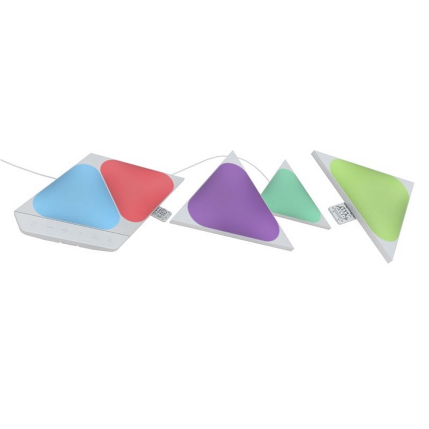 Nanoleaf - LOT 5x Panneau RGB à intensité variable TRIANGLES LED/0,5W/230V 1200-6500K Wi-Fi