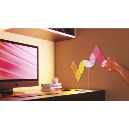 Nanoleaf - LOT 5x Panneau RGB à intensité variable TRIANGLES LED/0,5W/230V 1200-6500K Wi-Fi