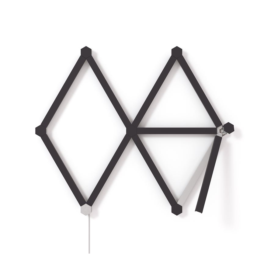 Nanoleaf - Set railhoezen LINES 9 st. zwart mat
