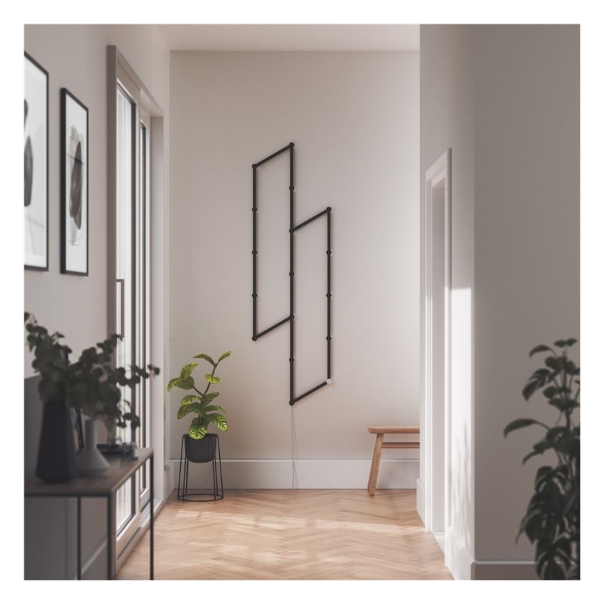 Nanoleaf - Set railhoezen LINES 9 st. zwart mat