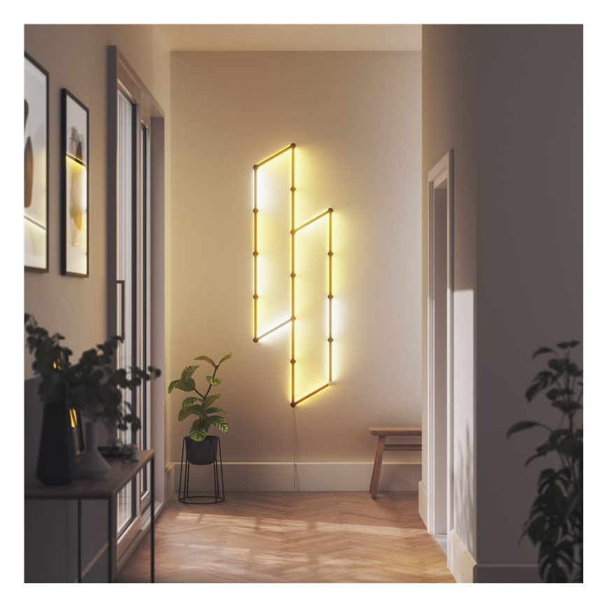 Nanoleaf - Set railhoezen LINES 9 st. zwart mat