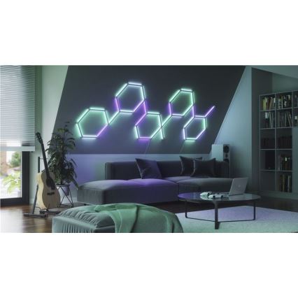 Nanoleaf - SET 9x LED RGBW Dimbaar rails LINES LED/2W/230V 1200-6000K Wi-Fi