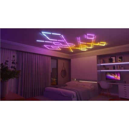 Nanoleaf - SET 9x LED RGBW Dimbaar rails LINES LED/2W/230V 1200-6000K Wi-Fi