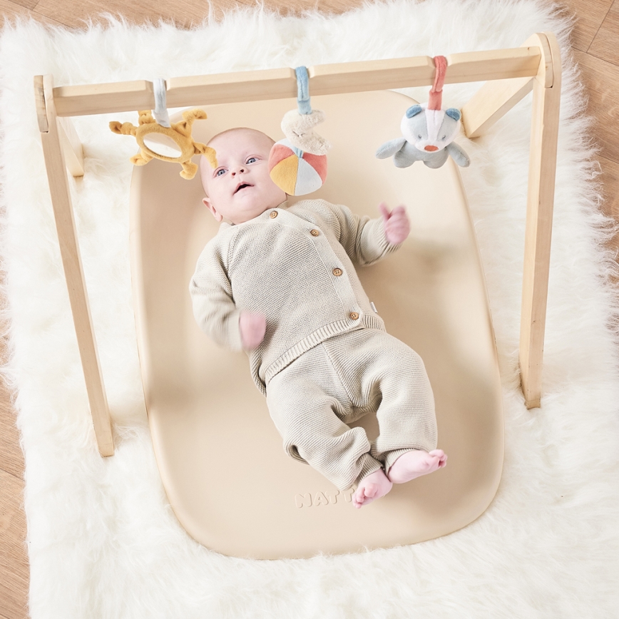 Nattou - Aankleedkussen SOFTY 50x70 cm beige