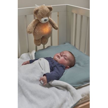 Nattou - Lekker knuffelen met een melodietje en lichtje SLEEPY BEAR 4in1 bruin