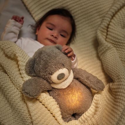 Nattou - Lekker knuffelen met een melodietje en lichtje SLEEPY BEAR 4in1 bruin