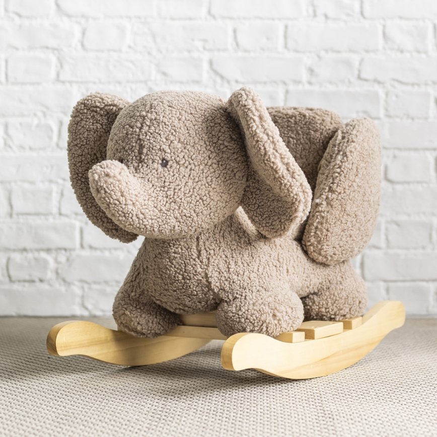 Nattou - Rocking toy TEDDY olifant bruin