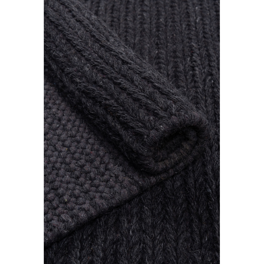 Natuurlijk vloerkleed FIR WOOL 120x170 cm 2600 g/m² antraciet