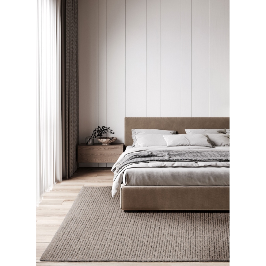 Natuurlijk vloerkleed FIR WOOL 160x230 cm 2600 g/m2 beige