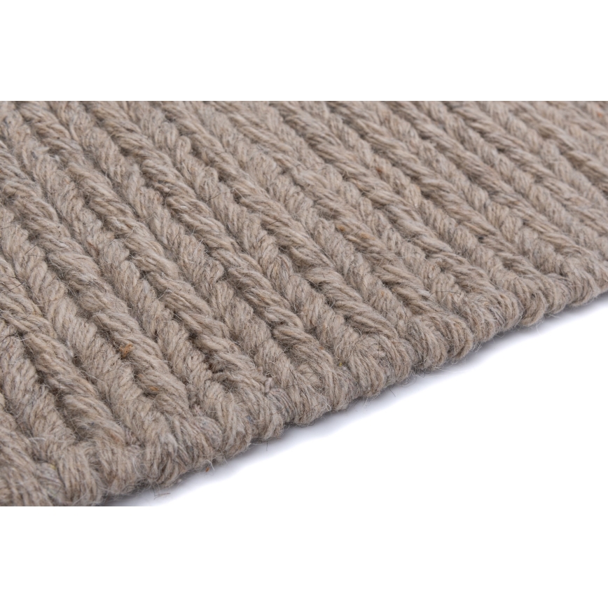 Natuurlijk vloerkleed FIR WOOL 160x230 cm 2600 g/m2 beige