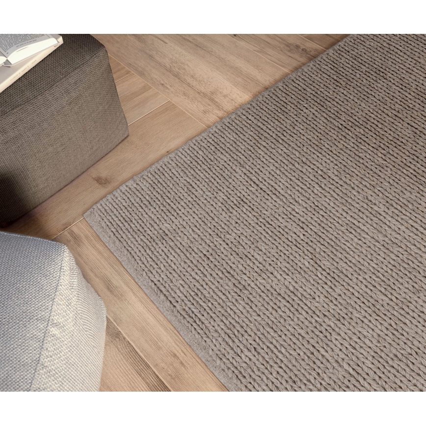 Natuurlijk vloerkleed FIR WOOL 200x300 cm 2600 g/m2 beige