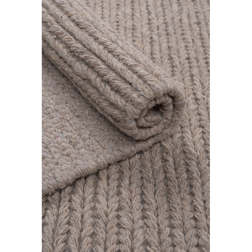 Natuurlijk vloerkleed FIR WOOL 200x300 cm 2600 g/m2 beige