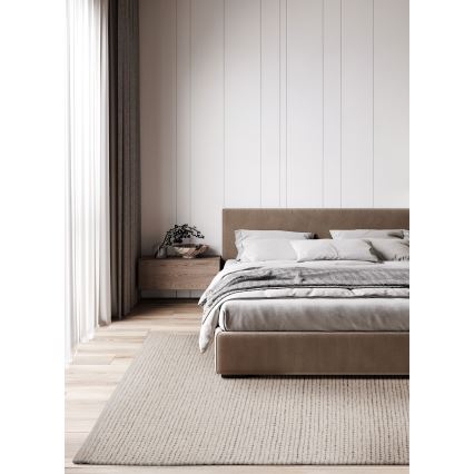 Natuurlijk vloerkleed FIR WOOL 200x300 cm 2600 g/m2 crème
