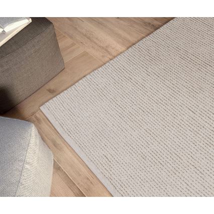 Natuurlijk vloerkleed FIR WOOL 200x300 cm 2600 g/m2 crème