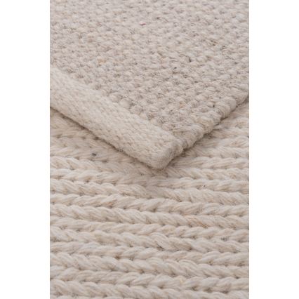 Natuurlijk vloerkleed FIR WOOL 200x300 cm 2600 g/m2 crème