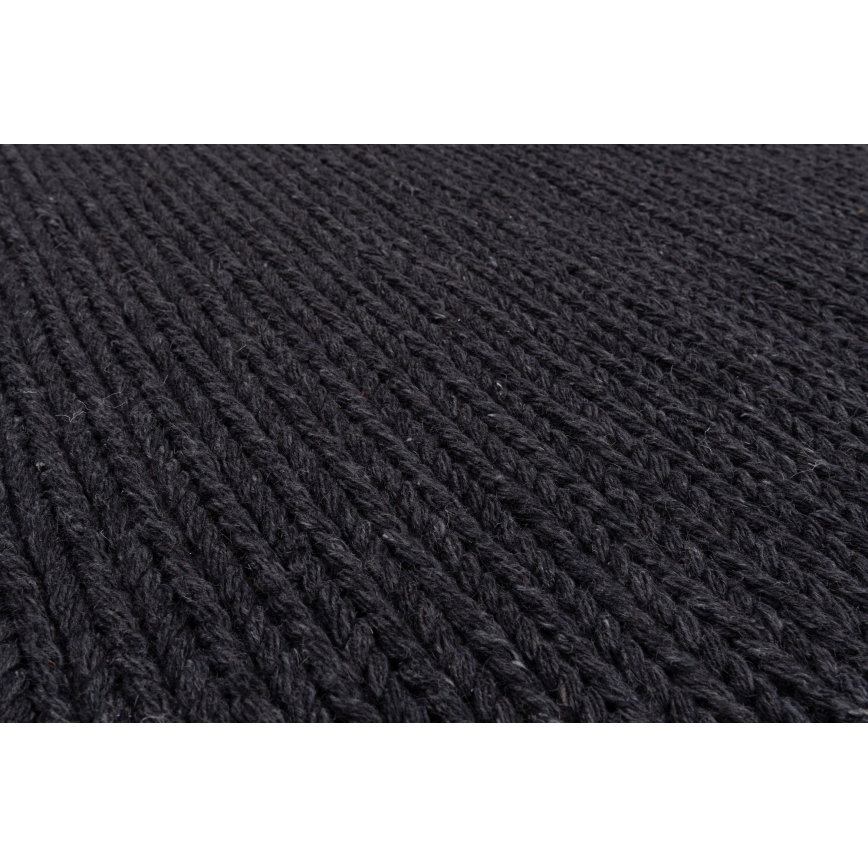 Natuurlijk vloerkleed FIR WOOL 70x140 cm 2600 g/m2 antraciet