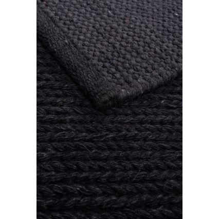 Natuurlijk vloerkleed FIR WOOL 70x140 cm 2600 g/m2 antraciet