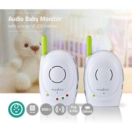 Draadloze Baby Monitor 5W/230V