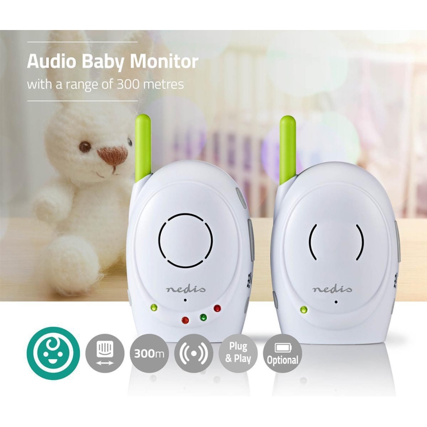 Draadloze Baby Monitor 5W/230V