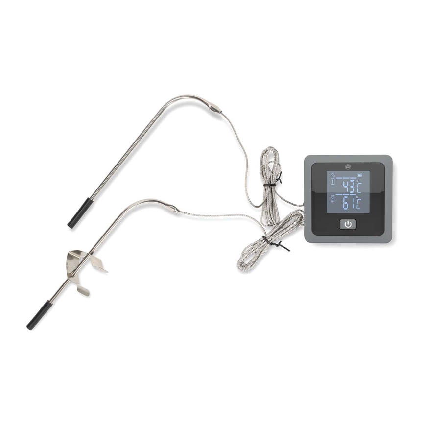 Thermomètre à viande numérique intelligent SmartLife avec écran LCD, 0–300 °C, 2 piles AAA