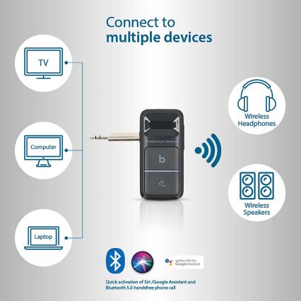 Draagbaar Bluetooth AUX ontvanger