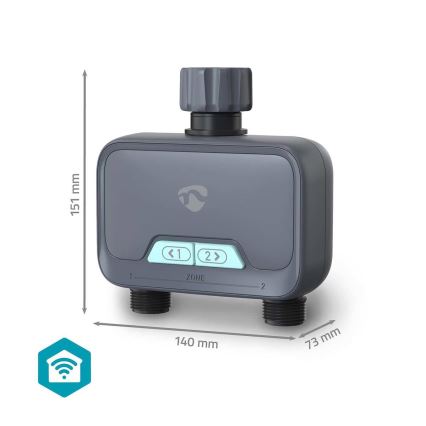 Régulateur de débit d'eau 4xAA Wi-Fi Tuya IP54