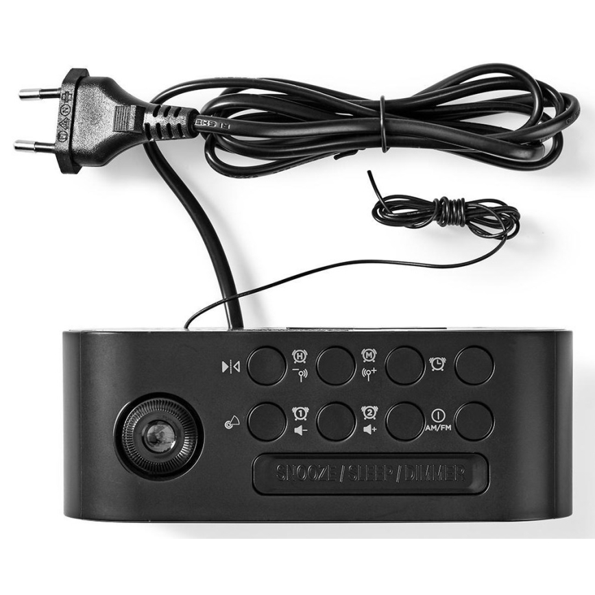 Radio Wekker met LED Display en projector 230V