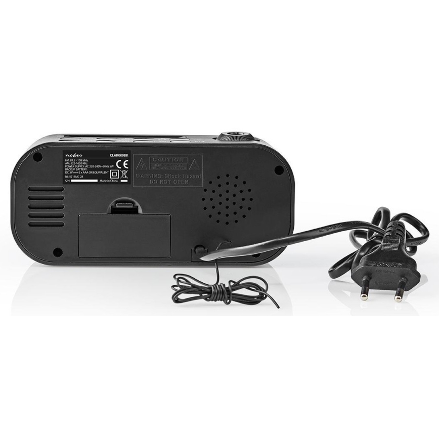 Radio Wekker met LED Display en projector 230V