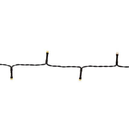 LED-lichtsnoer voor buiten, 48×LED, 7 functies, 3×AA, 4,1 m, IP44, warm wit