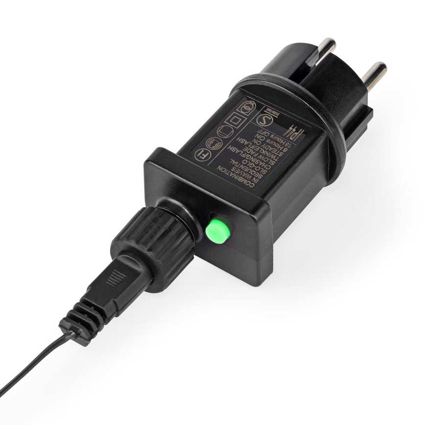 Guirlande lumineuse LED d'extérieur — 560 LED, 7 fonctions, 14 m, IP44, blanc chaud