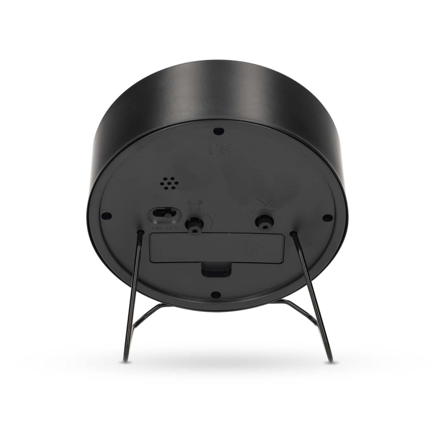 Réveil analogique 1xAA noir