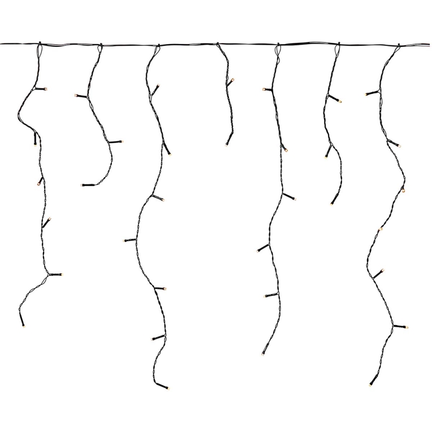 Rideau lumineux LED d'extérieur 180xLED/7 fonctions 10,9m IP44 blanc chaud