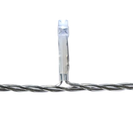 Rideau lumineux de Noël LED pour l'extérieur 180 LED / 7 fonctions 10,9 m IP44 blanc froid