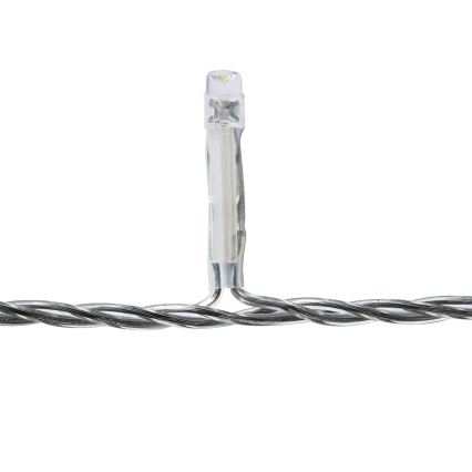 Rideau lumineux de Noël LED pour l'extérieur 180 LED / 7 fonctions 10,9 m IP44 blanc froid