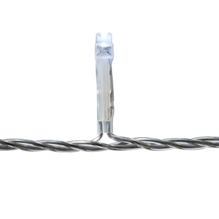 LED Buiten kerstgordijn 360xLED/7 functies 14m IP44 koud wit