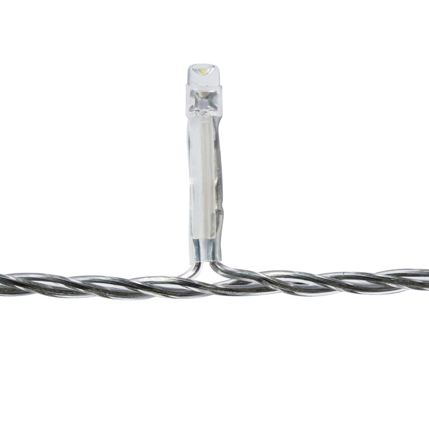 Rideau lumineux d'extérieur 360 LED, 7 fonctions, 14 m, IP44, blanc froid