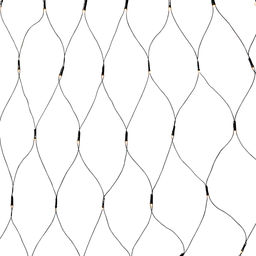 LED-buitengordijn 320 x LED / 7 functies, 6 m, IP44, warmwit