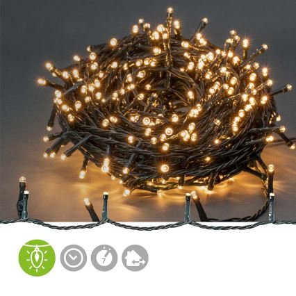 Guirlande de Noël LED extérieure 720 LED/7 fonctions 57 m IP44 blanc chaud