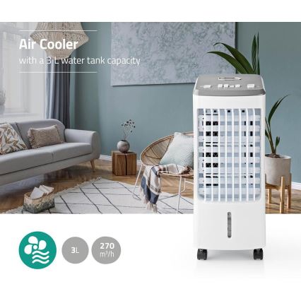 Rafraîchisseur d'air 80W/230V blanc