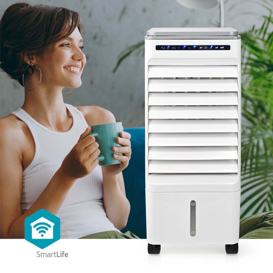 Rafraîchisseur d'air 65W/230V Wi-Fi Tuya blanc + télécommande
