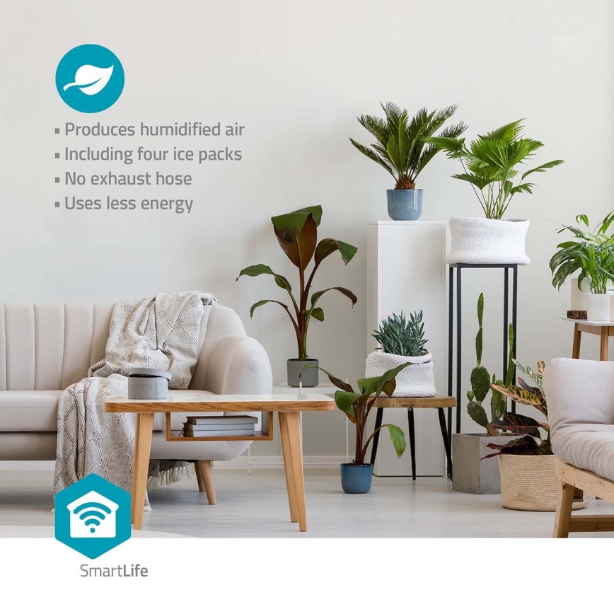 Rafraîchisseur d'air 65W/230V Wi-Fi Tuya blanc + télécommande