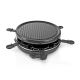 Nedis FCRA210FBK6 - Raclette grill met toebehoren 800W/230V
