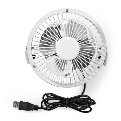 Ventilateur de table 3W/USB 10 cm blanc