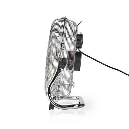 Staande ventilator 80W/230V glanzend chroom