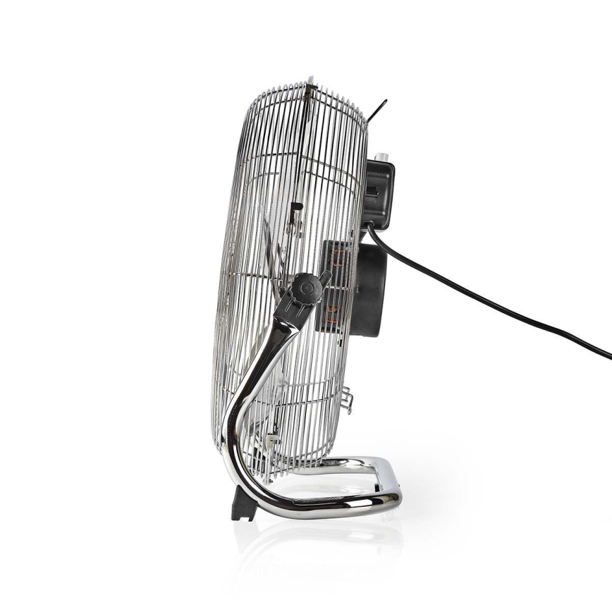 Vloerventilator 80W/230V glanzend chroom