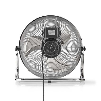 Vloerventilator 80W/230V glanzend chroom