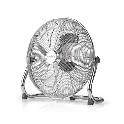 Vloerventilator 80W/230V glanzend chroom